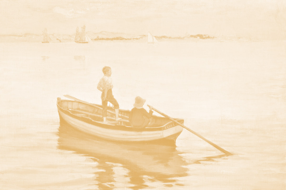 George_Percy_Jacomb-Hood_-_Two_Boys_in_a_Boat_(1887)