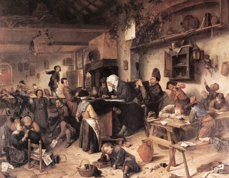Steen,_Jan_Havickszoon_-_The_Village_School_-_c._1670